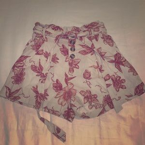 Paperbag Waist Tie Shorts